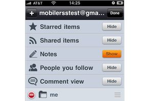 MobileRSS screenshot 1