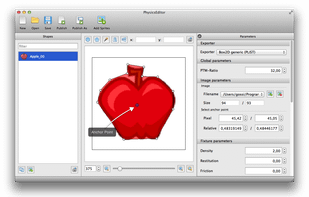 PhysicsEditor screenshot 2