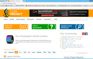 CodeProject screenshot 1