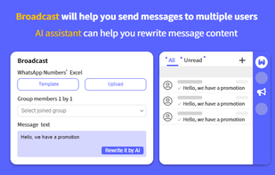 AI-Driven WhatsApp CRM - broadcast personalized messages