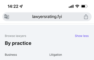 Browse by the legal practice area