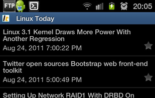 Sparse RSS screenshot 1