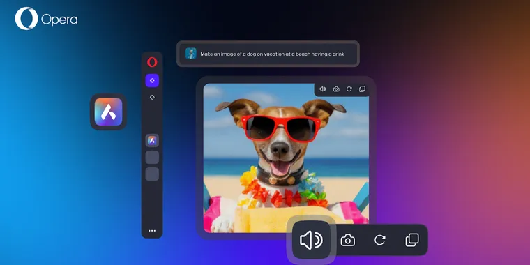 Opera integrates Google Cloud's Gemini models and image understanding into Aria AI image