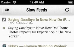 Slow Feeds screenshot 1