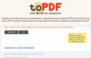 ToPDF.com screenshot 1