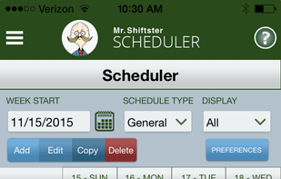 MrShiftster Employee Scheduler screenshot 1