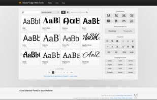 Adobe Edge Web Fonts screenshot 1