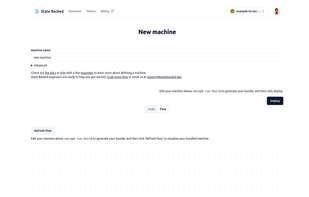 Visually build and simulate your application logic