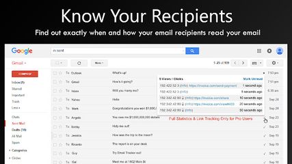 Email Tracker screenshot 2