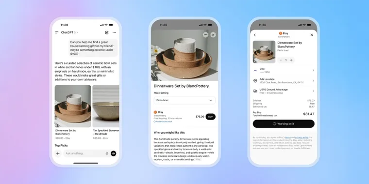 ChatGPT launches Instant Checkout with in-chat purchases and merchant integration image