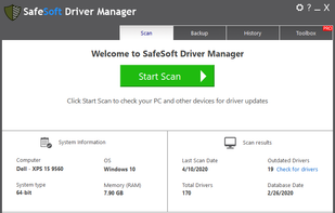 SafeSoft Driver Manager screenshot 2