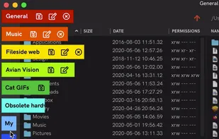 The layout switcher.