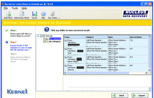 Kernel for Lotus Notes to Outlook screenshot 2