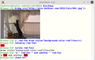 DomTerm screenshot 1