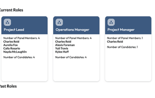 Manage current and past roles under recrutiment