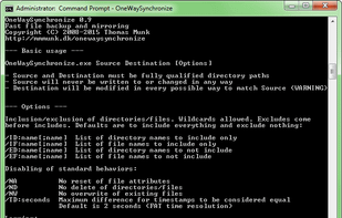 OneWaySynchronize screenshot 1