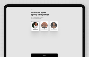 Choose your artist profile