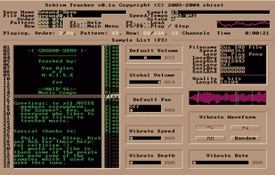 Schism Tracker screenshot 2
