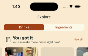 Explore new drinks