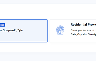Proxy Aggregator selection interface in ScrapeOps, where users can choose between two powerful proxy aggregation options based on their scraping needs.