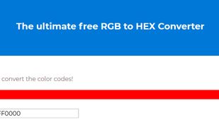 RGB to HEX Color Code Converter screenshot 1