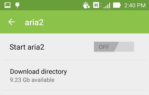 aria2 for Android screenshot 1