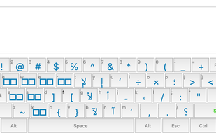 The Keys which appear after SHIFT key is pressed.