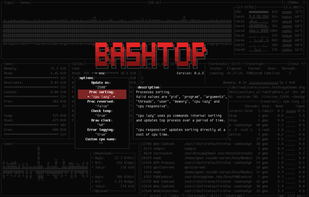 Bashtop screenshot 2
