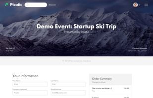Picatic Checkout. One-step purchase checkout and ticket assignment makes it easy for your attendees to buy tickets.