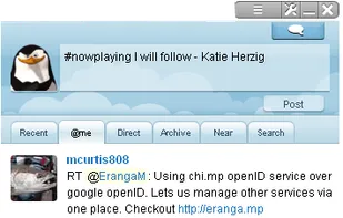 Twitter Opera Widget screenshot 1