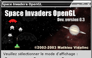 Space Invaders OpenGL screenshot 1