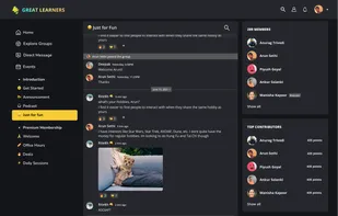 Create group chat, a great alternative to discord or slack.