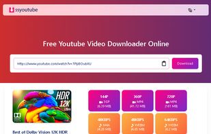 SsYouTube: Youtube Video Downloader YouTube to Mp4 Converter Free SsYouTube: Youtube Video Downloader YouTube to Mp4 Converter Free