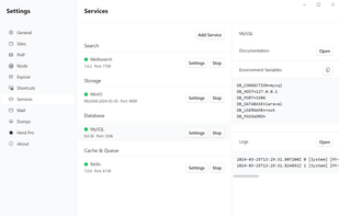 Laravel Herd screenshot 2