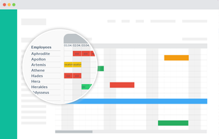 Check Employees vacation, sick leaves and absences in a single view to plan the shifts in the most informed way