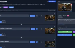 Main storyboard editor