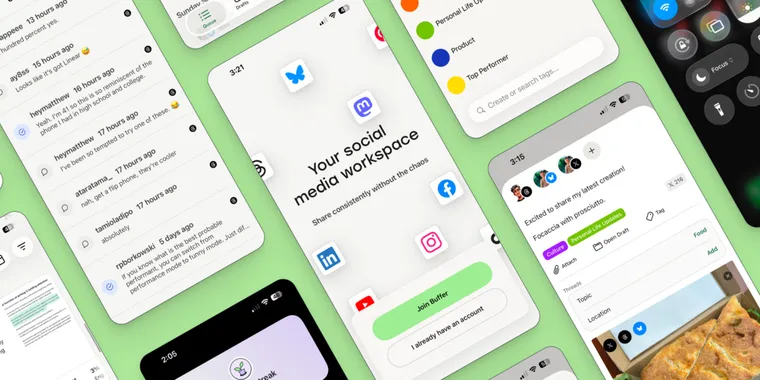 Buffer releases major iOS 26 update with liquid glass, new widgets & a new Apple Watch app image
