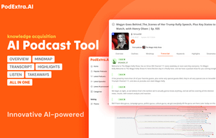 knowledge acquisition AI podcast tool