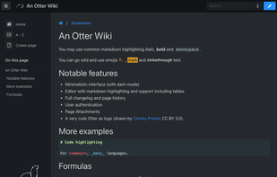 Otter Wiki screenshot 1