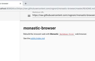 monastic-browser screenshot 1