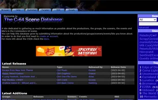 [CSDb] The Commodore 64 Scene Database screenshot 1