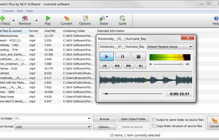 Switch Audio and Mp3 Converter - Preview Audio