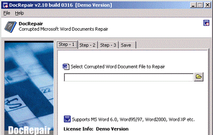 DocRepair screenshot 1