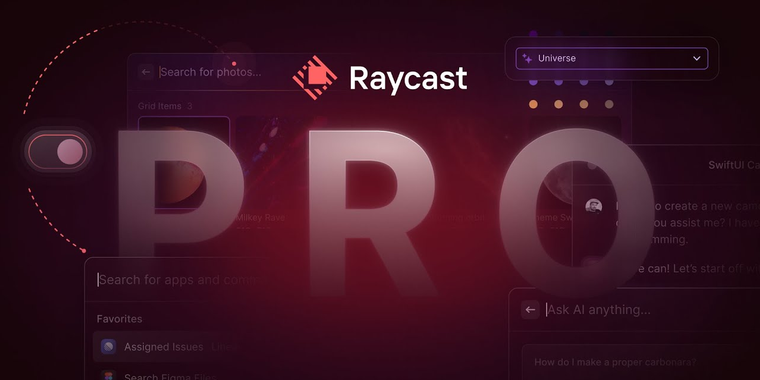  Raycast launches "Pro" package with ChatGPT for $8 per month image