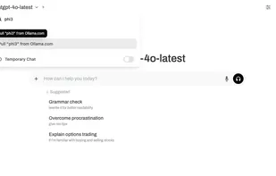 Download models directly from the Chat for Ollama