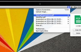 Capturebox is always ready to share your files.