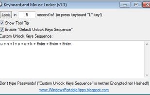 Keyboard and Mouse Locker screenshot 1