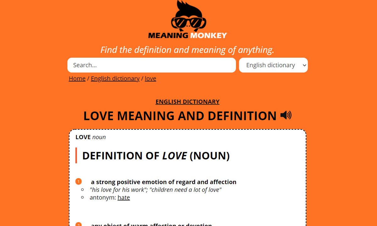 Meaning Monkey Alternatives 25+ Dictionaries and similar websites