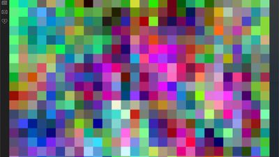 Random color grid for quickly finding colors