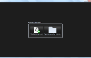 Greeting window for Musink Lite